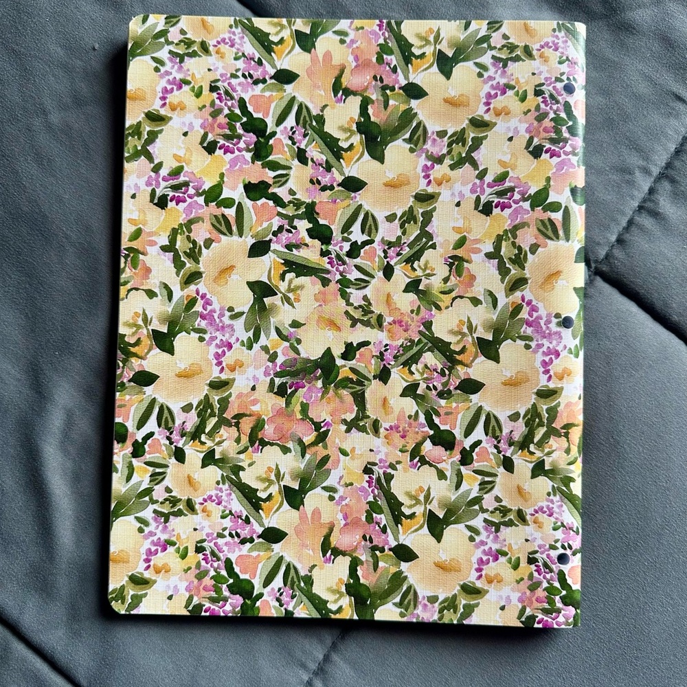 Blue Sky Floral Planner - Green, Pink, and Yellow - Picture 5 of 5